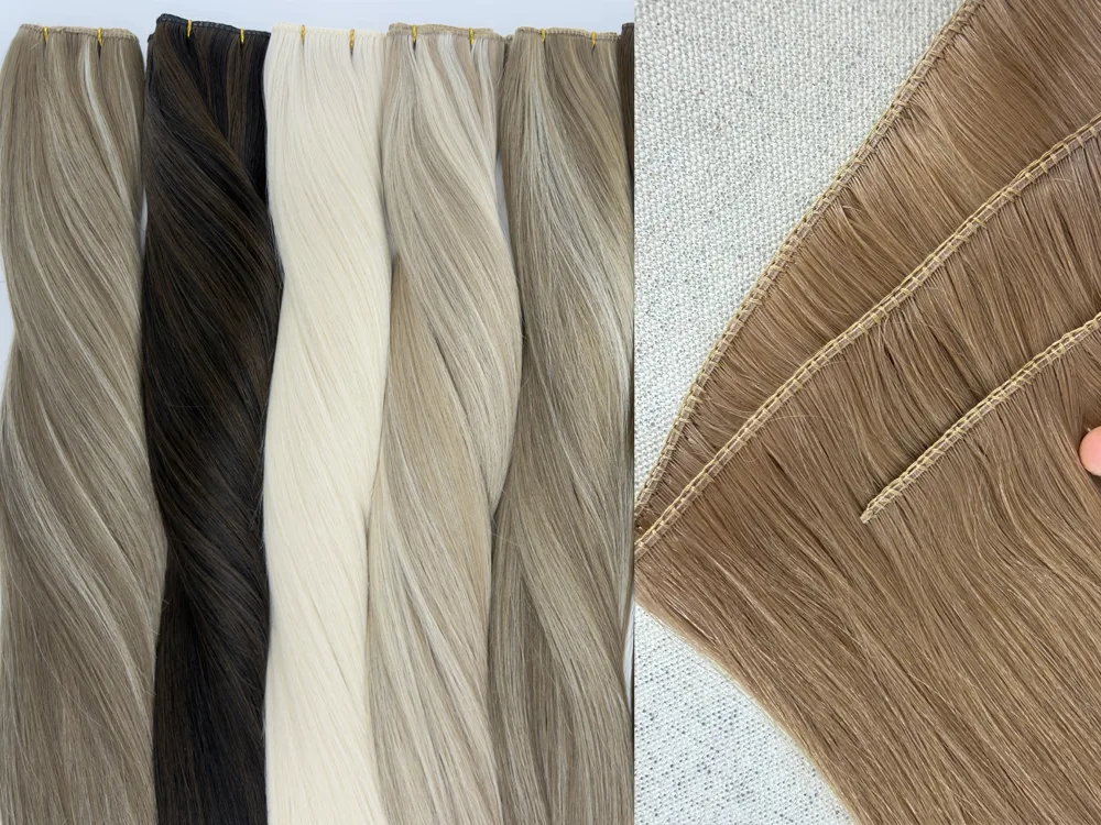 Lum Hair Extensions أحدث لحمة Super Genius المبتكرة مع وصلات شعر Genius مذهلة الحجم