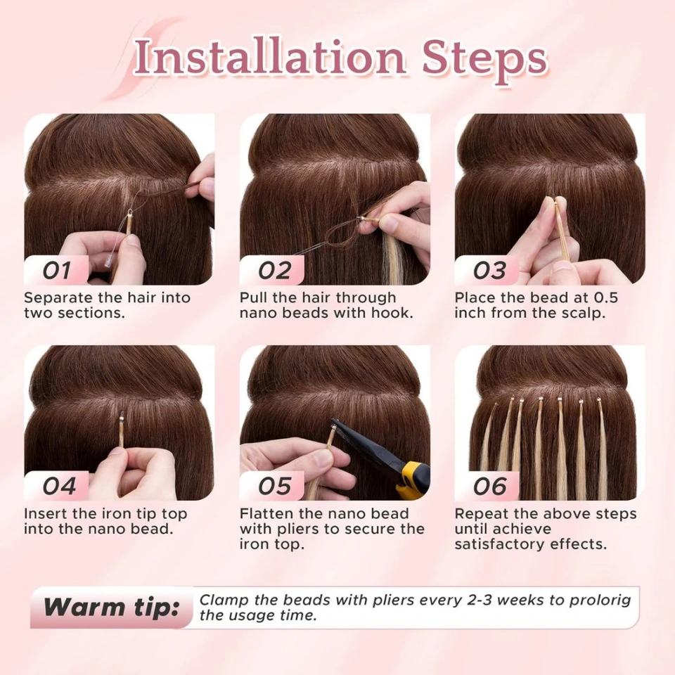 Nano Bead Hair Extensions